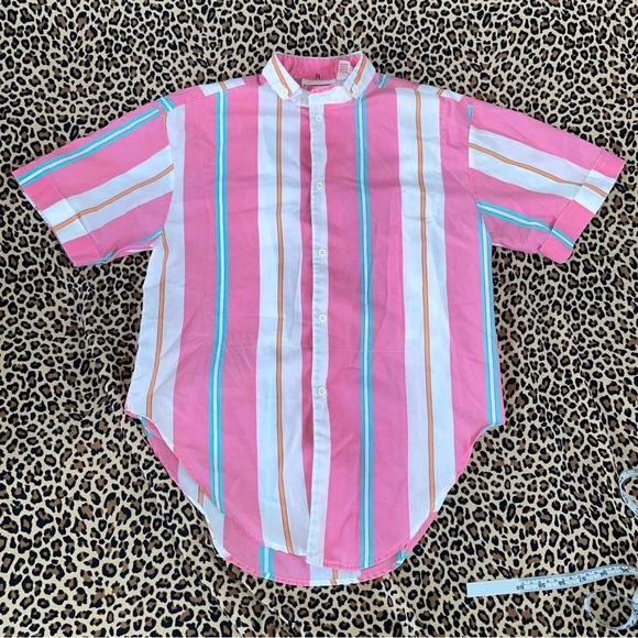 Vintage XS Landon West Bubblegum Pink Vaporwave Trans Pride Aesthetic Western - Picture 3 of 5